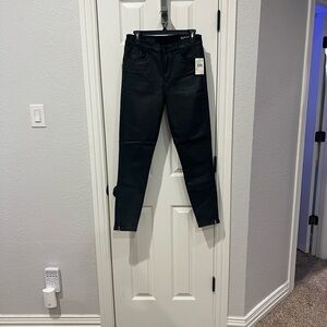 Blank NYC Jet Black Coated Denim